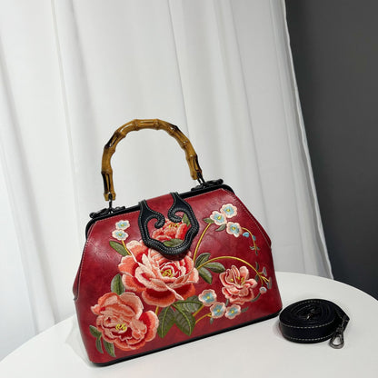 Vintage Chinese Embroidered Bag — Elegant Shoulder Crossbody for Women