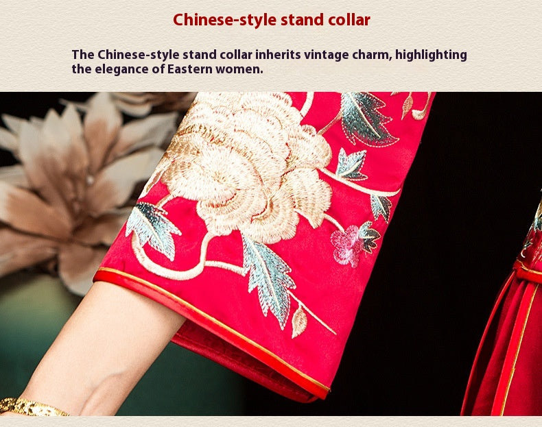 Chinese Wedding Xiuhe Dress Bride & Groom Plus Size Set