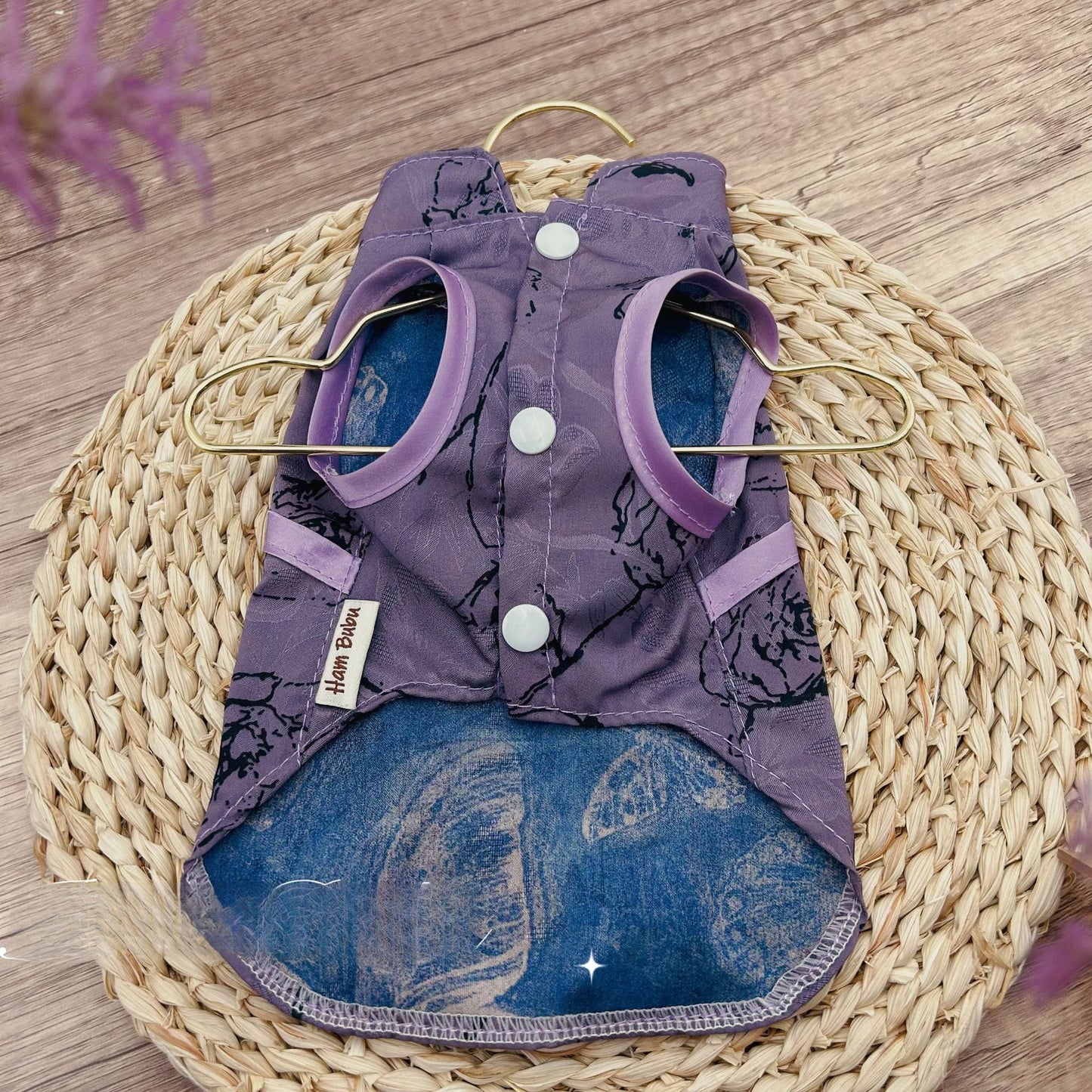 New Chinese Style Pet Cheongsam Embroidered Dress for Small Dogs