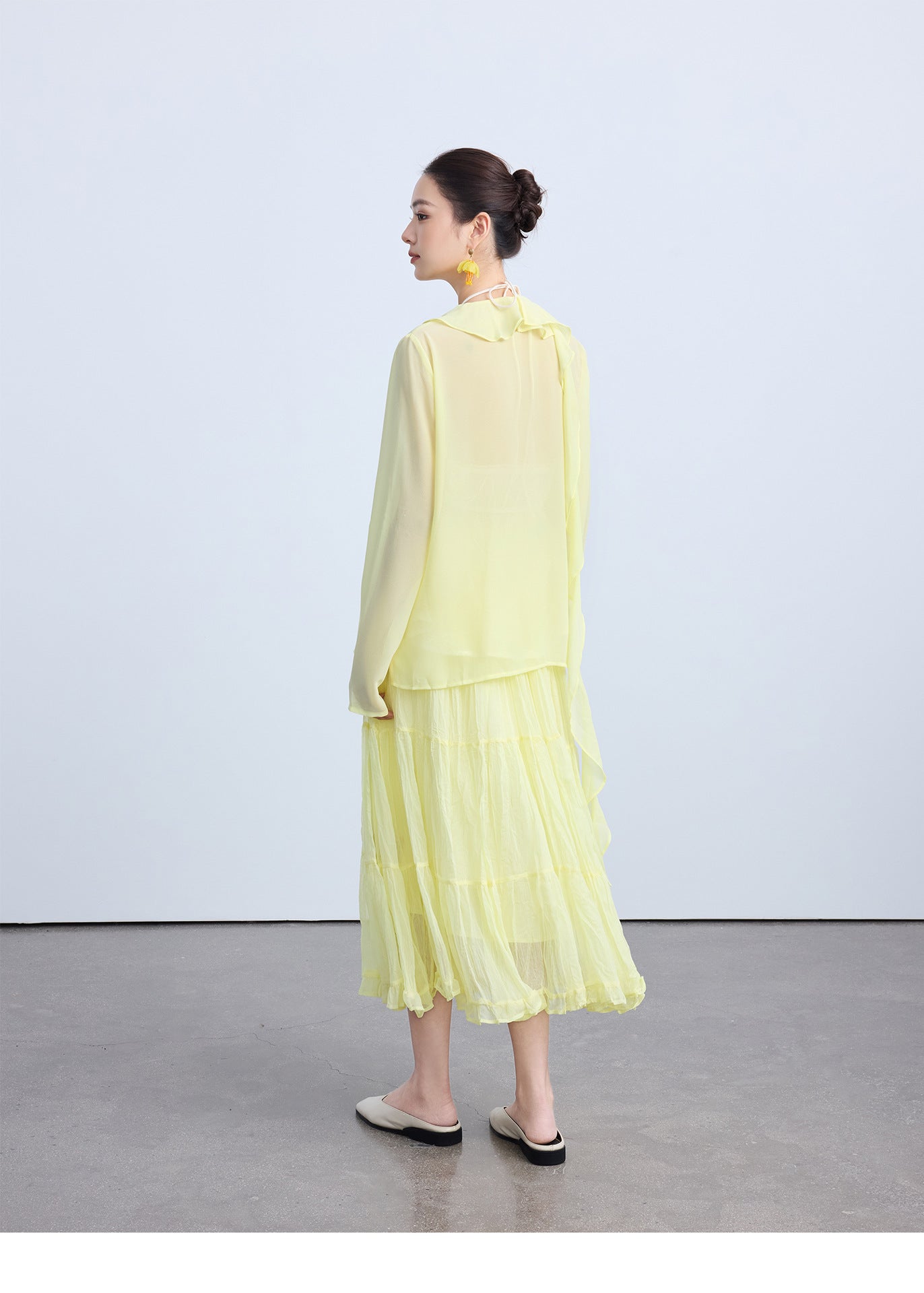 Chic Elastic Waist Patchwork Half Skirt for Women