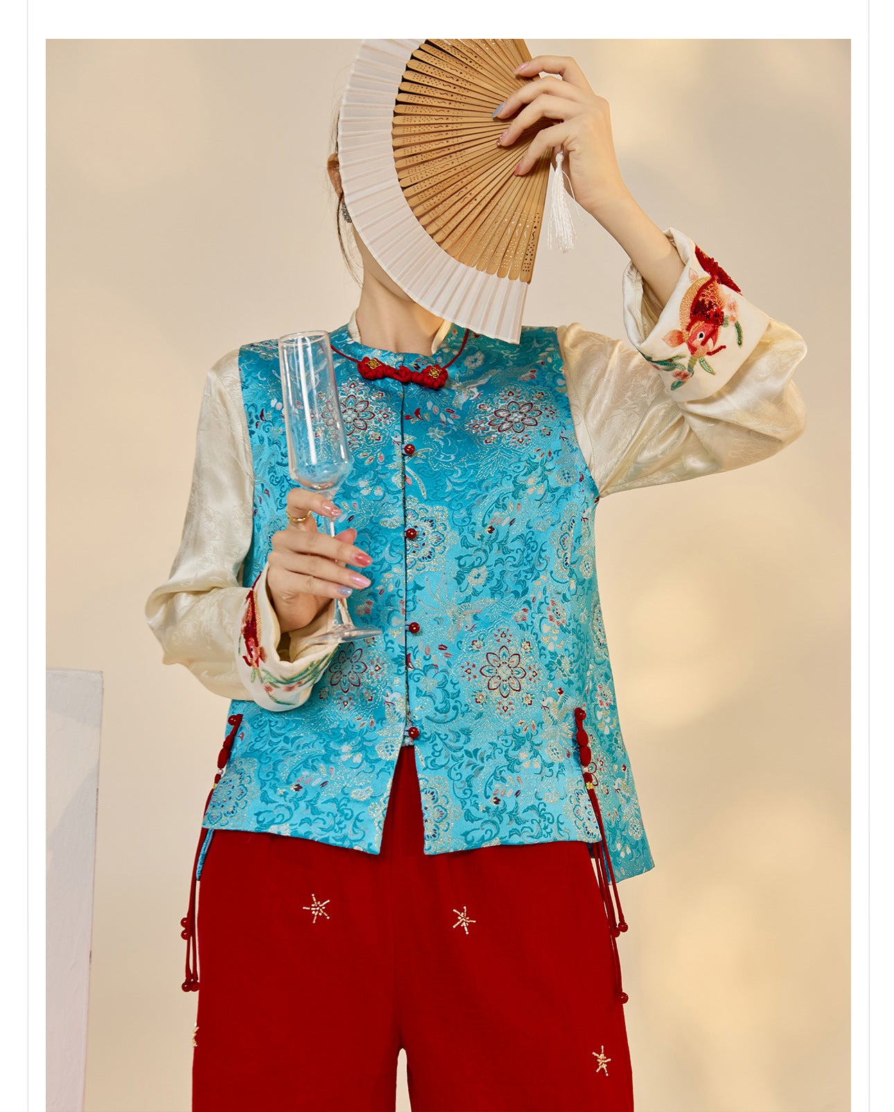 Early Autumn Retro Embroidered Vest | New Chinese Style Women's Top