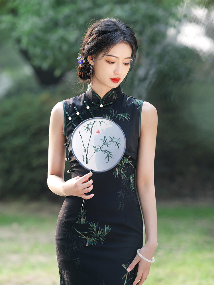 High-End New Chinese Style Qipao – Summer Youth Elegant Dress