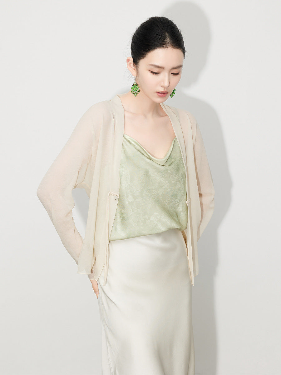 Elegant Sunscreen Georgette Top