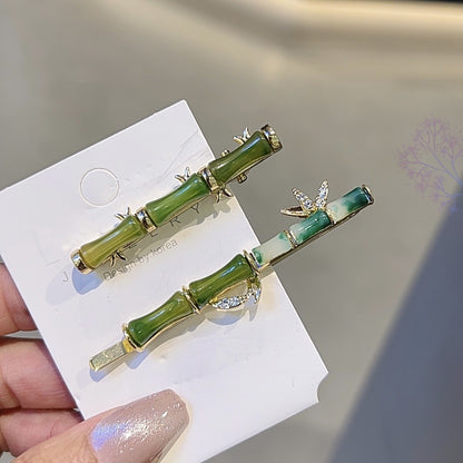 New Chinese Style Bamboo Hair Clip Simple Side Bangs Hair Accessory