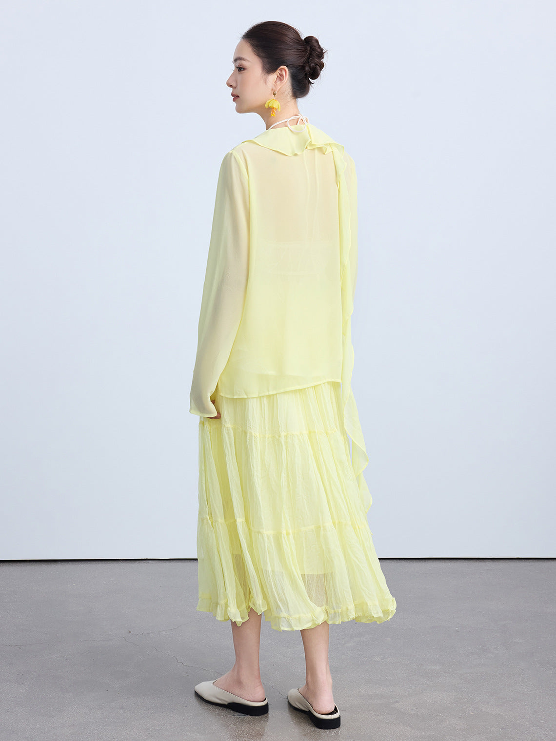 Chic Elastic Waist Patchwork Half Skirt for Women