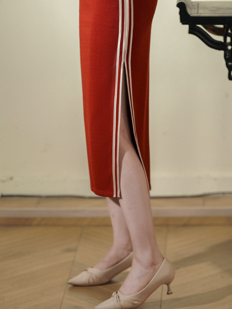 New Chinese Style Cheongsam – Slim Fit Daily Elegant Dress