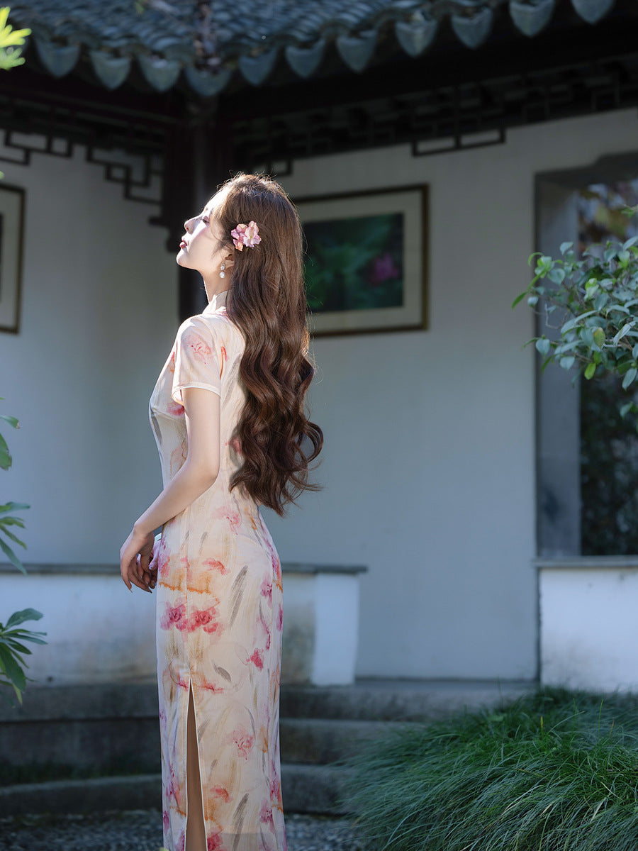 New Chinese Style Qipao – Simple Elegant Women's Dress