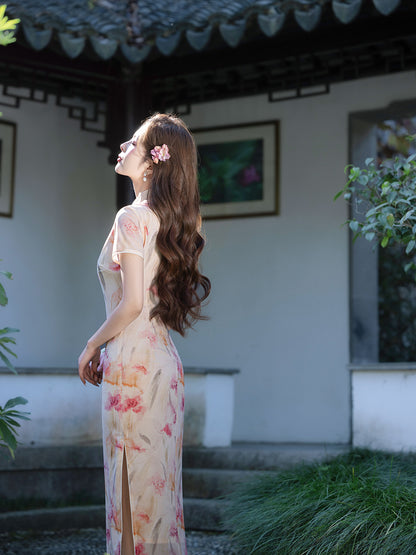 New Chinese Style Qipao – Simple Elegant Women's Dress