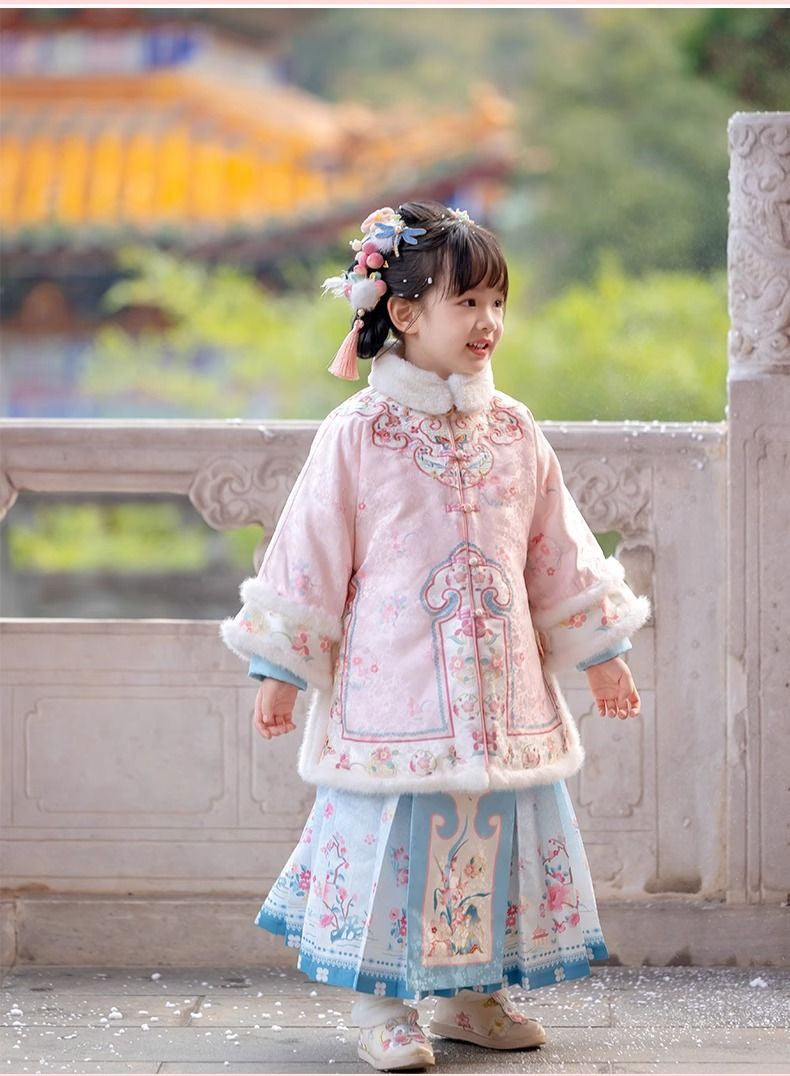 Children’s New Chinese Style Hanfu | Winter Ming Dynasty Outfit for New Year
