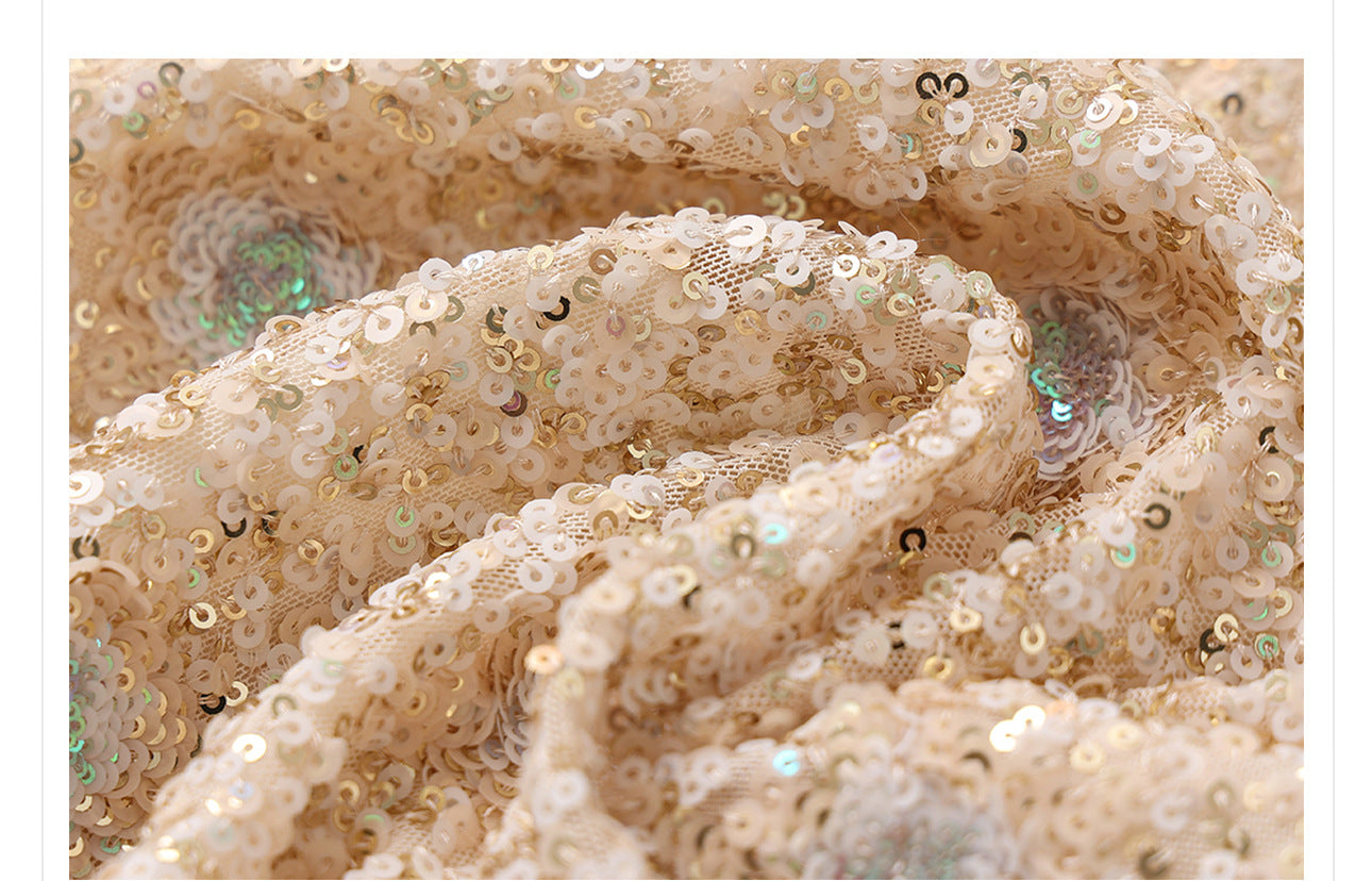 National Style2025Summer New Beaded Embroidery New Chinese Style Sequin Mermaid Skirt Vest Pants Set