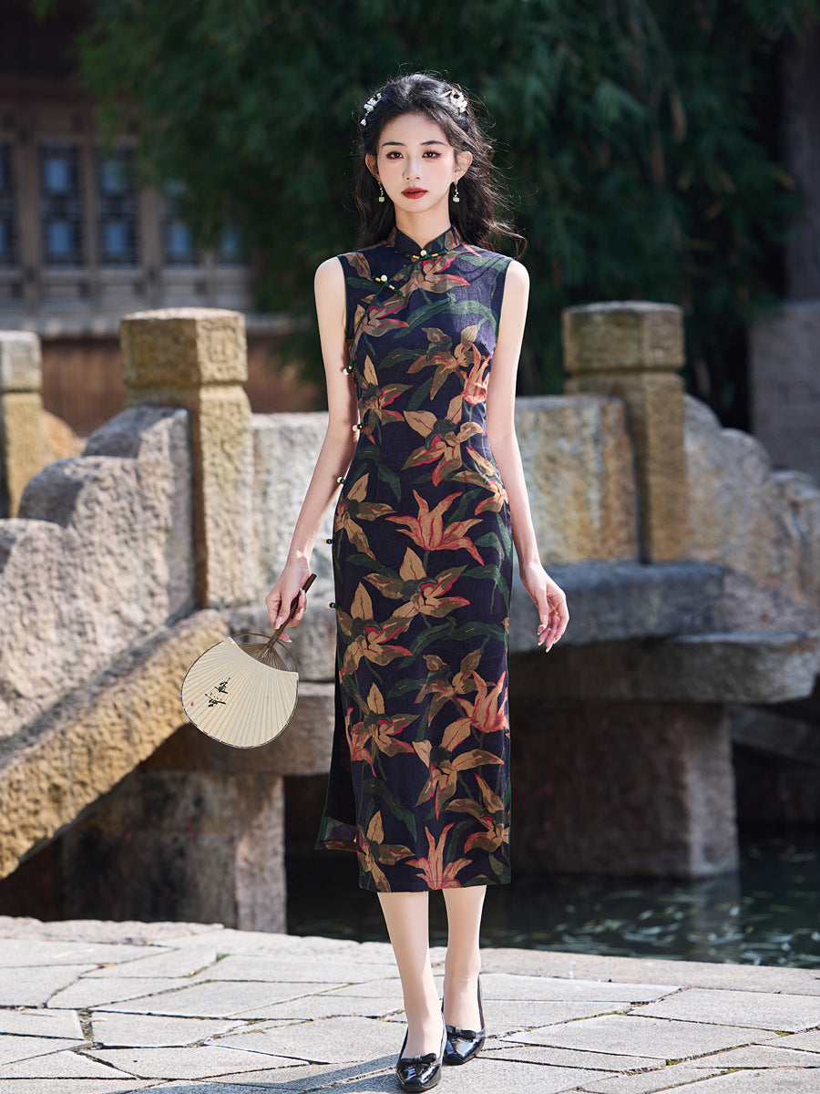 New Chinese Style Qipao – Elegant Daily Wear Dress for Girls