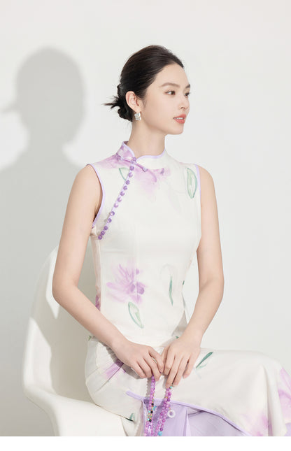 Elegant Slim Fit Chinese Dress – 2025 High-End Spring Summer