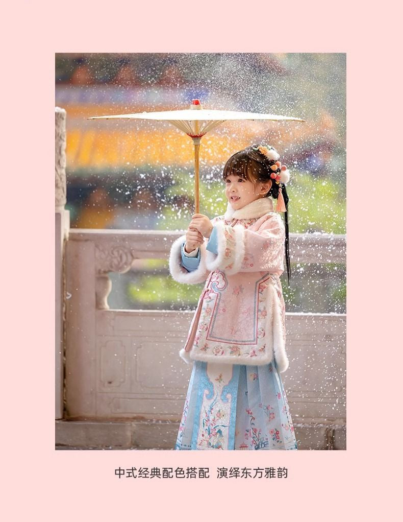 Children’s New Chinese Style Hanfu | Winter Ming Dynasty Outfit for New Year