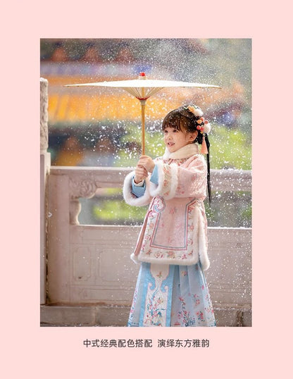 Children’s New Chinese Style Hanfu | Winter Ming Dynasty Outfit for New Year