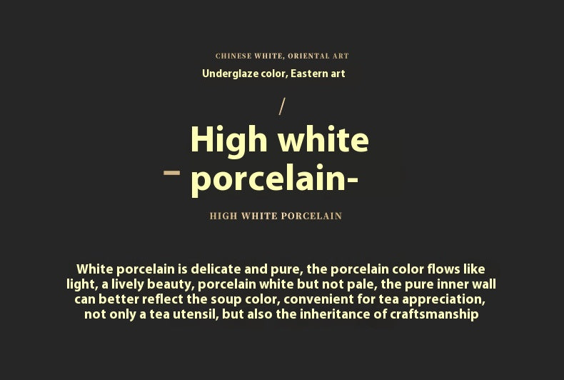 Jingdezhen Hand-Painted Underglaze Master Tea Cup Threaded Design