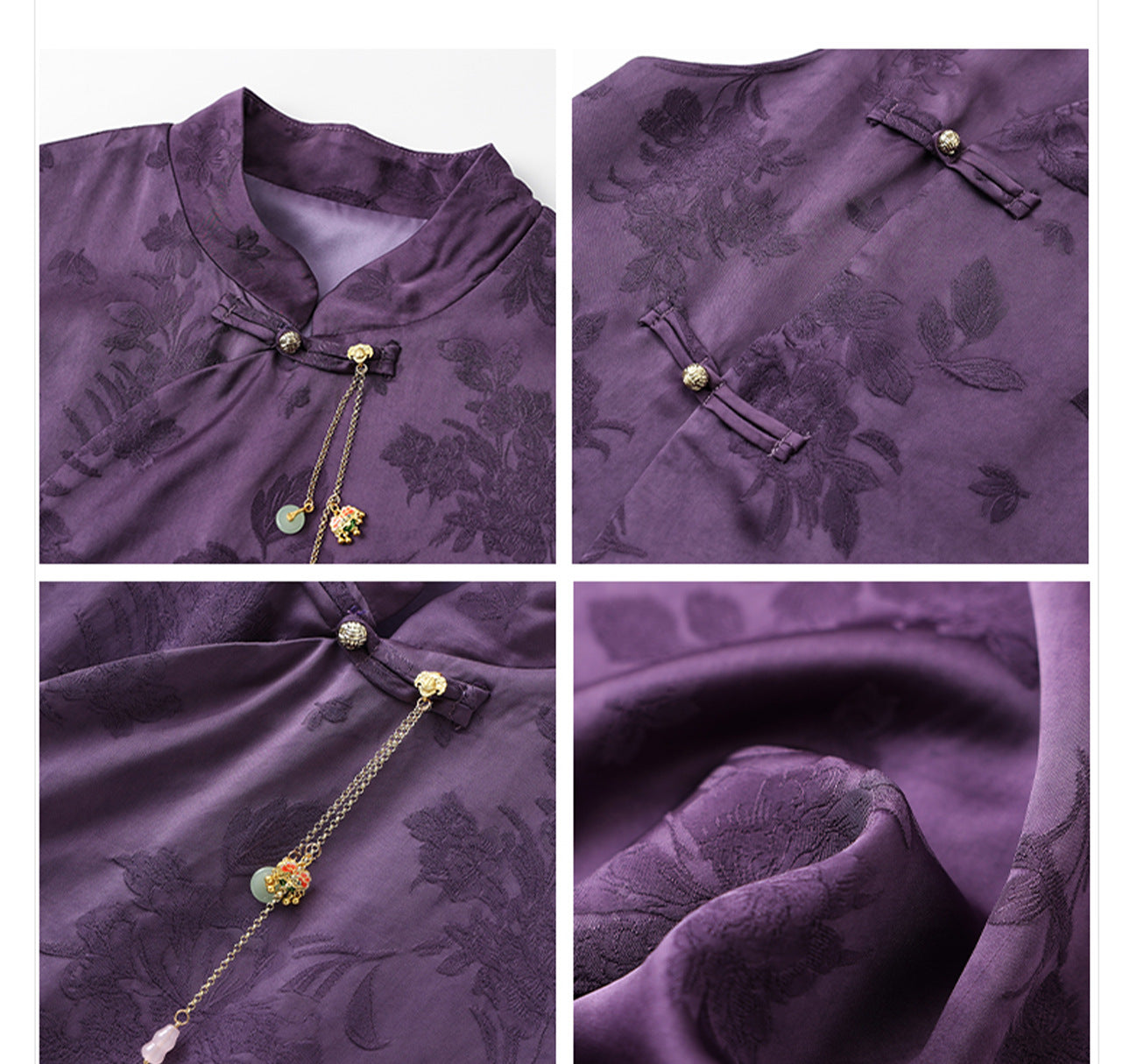 2026New Chinese Style Super Beautiful Purple Printed Rayon Vest and Skirt Early Autumn Set for Women