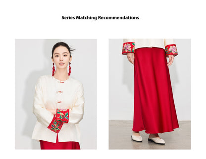 Stylish National Style Embroidered Top for Women