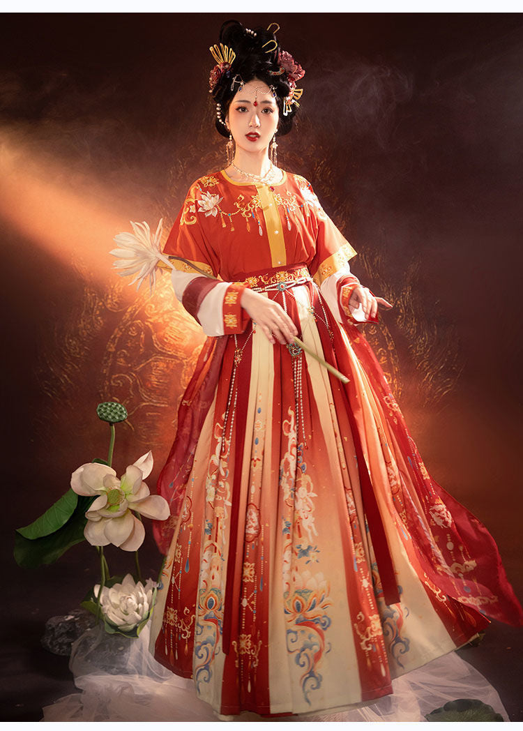 Tang & Wei Jin Style Hanfu — Chest-High Skirt Women’s Spring Summer Set