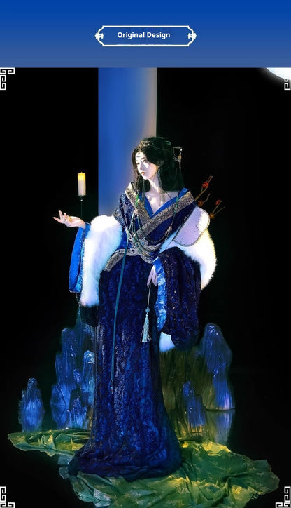 2026 Original Warring States Hanfu – Autumn Winter Large Sleeve Robe