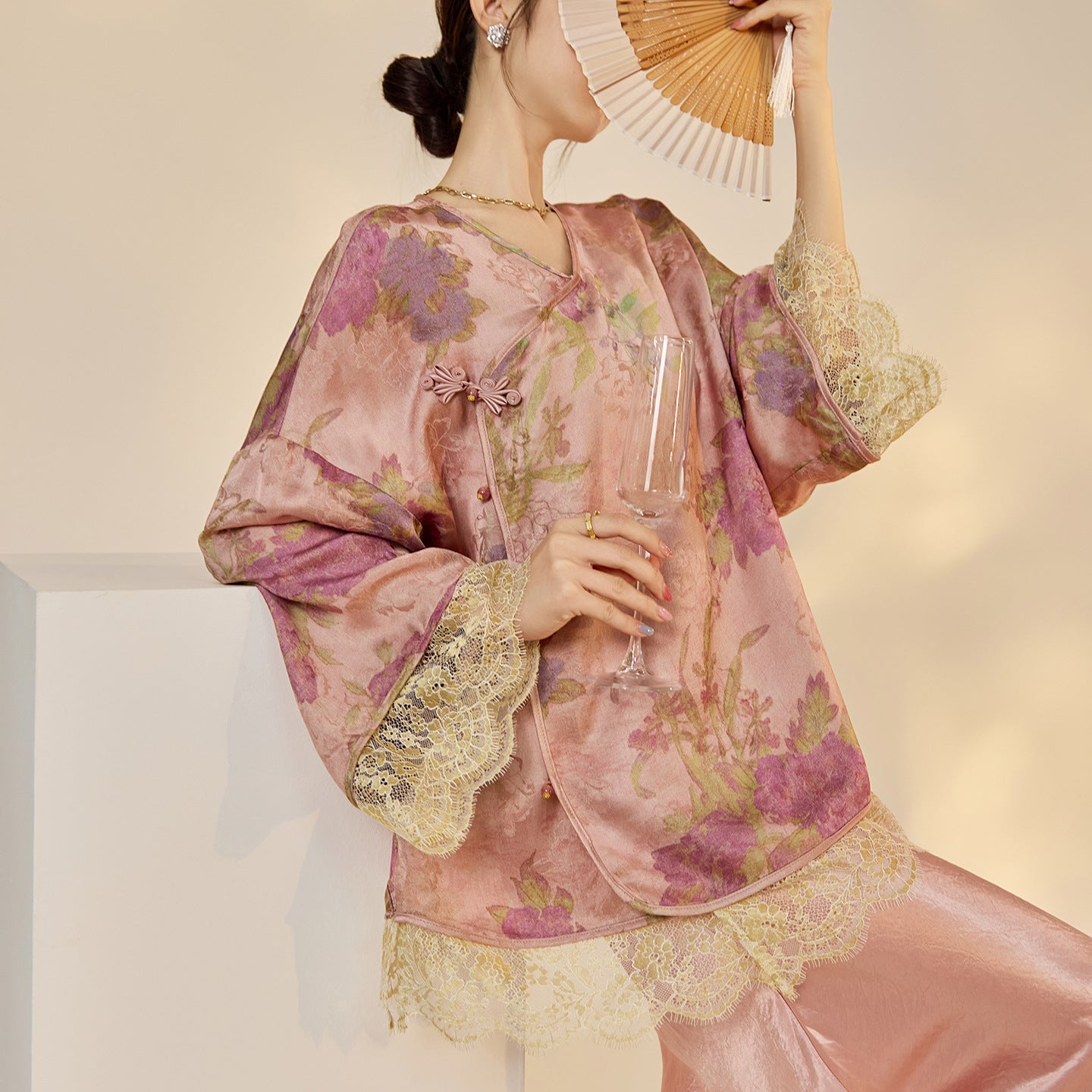 2025 New Chinese Style Light Luxury Jacket | Elegant Printed Rayon Women's Top