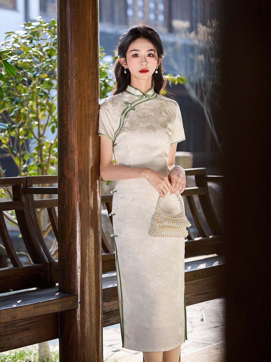 New Chinese Style Cheongsam – Spring High-End Artistic Dress