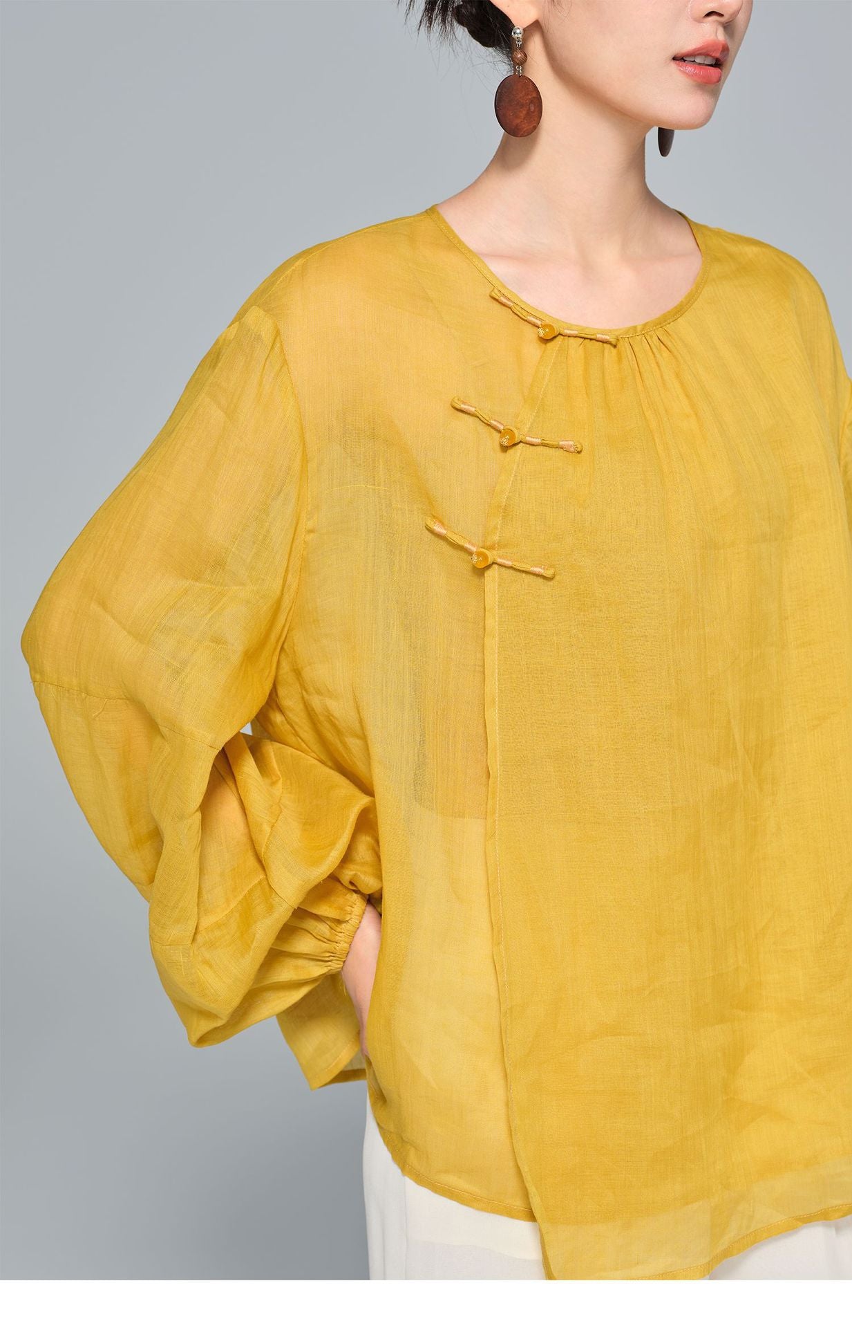 Stylish Loose Linen Women's Top
