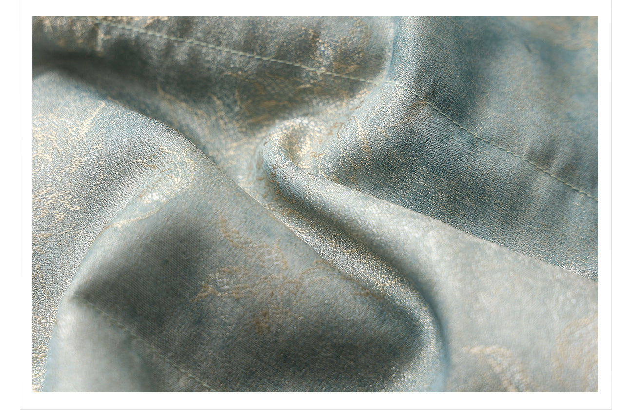 New Chinese Style Feather Collar Embroidered Cotton Jacket for Women