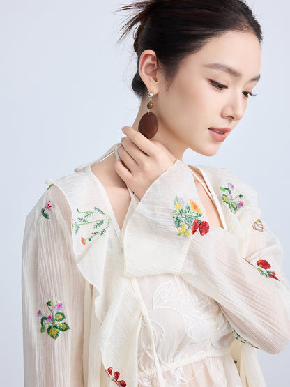 High-End Summer Chinese Style Blouse for Women