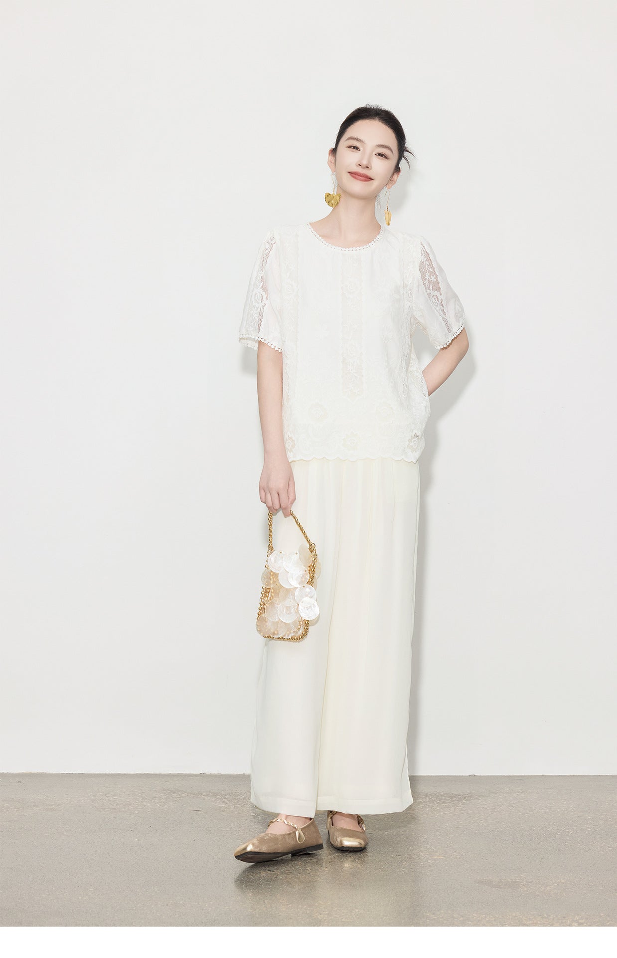 Elegant High-Waist Wide-Leg Summer Pants