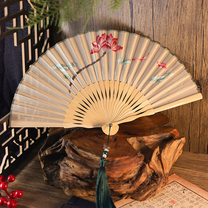 Ancient Style Suzhou Embroidered Fan — Portable Chinese Style Fan