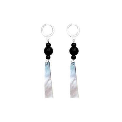 Long Black Earrings for Women — Ancient Style Chinese Ink Painting Earrings