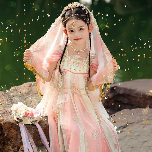 Girls Summer Hanfu — Fairy Princess Ru Skirt Dress Tang Style Costume