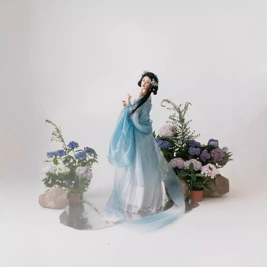Immortal Cultivation Hanfu — Spring Summer Elegant Tang Style Set