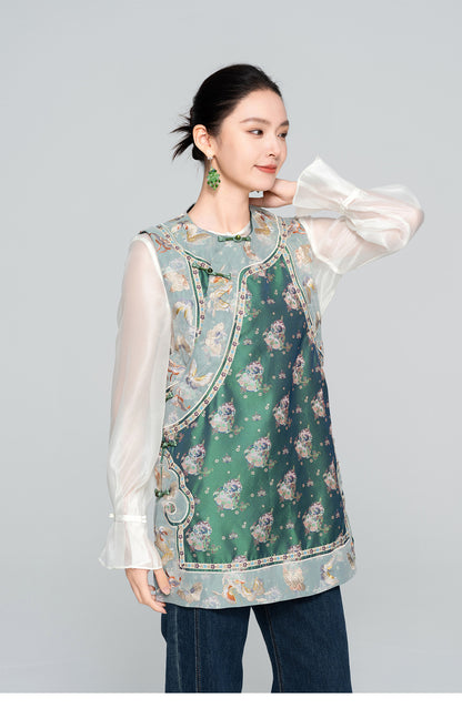 National Style Exquisite Embroidered Vest