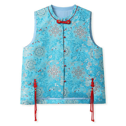 Early Autumn Retro Embroidered Vest | New Chinese Style Women's Top