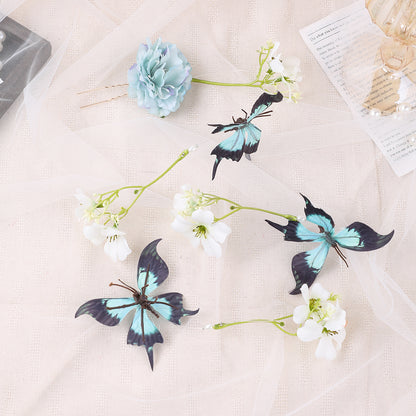 Ancient Style Magnolia Flower Hairpin Fairy Tassel Braided Hanfu Accessory