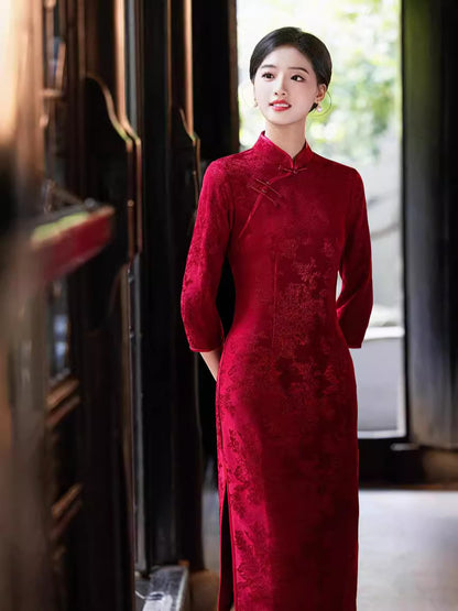 Retro Republic of China Style Qipao – Toasting & Family Occasion Dress