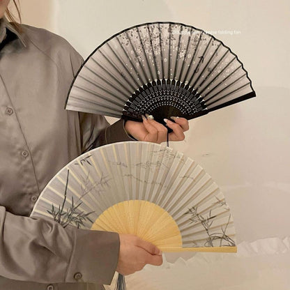 New Chinese Style Small Folding Fan — Hanfu Cheongsam Spring Summer