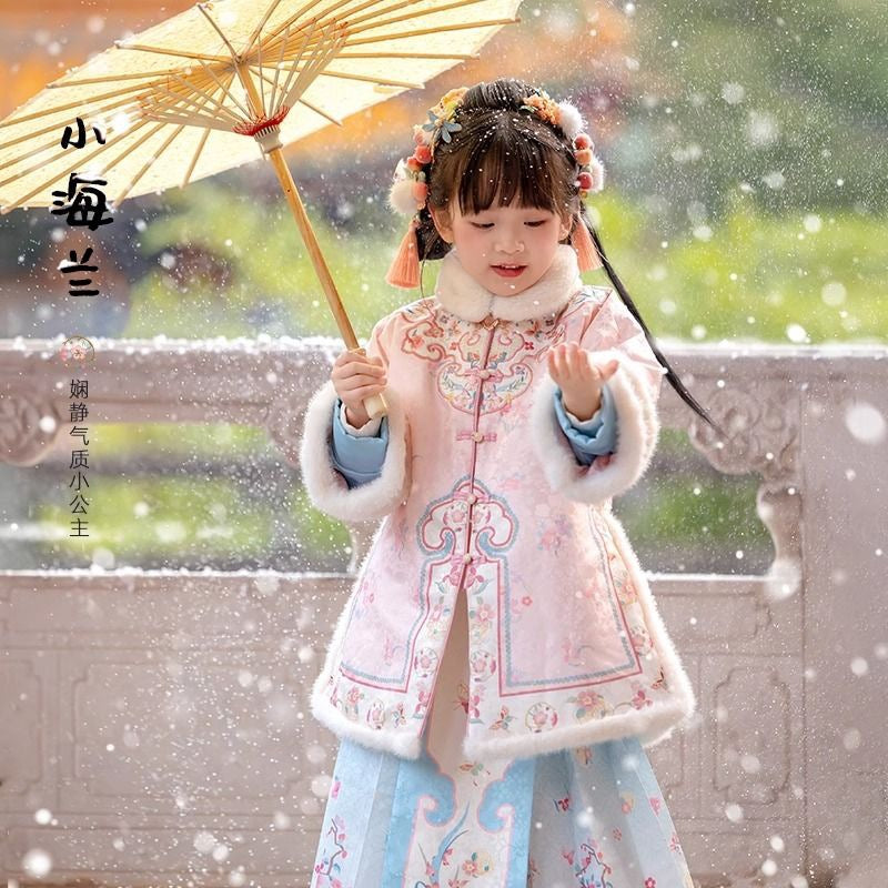 Children’s New Chinese Style Hanfu | Winter Ming Dynasty Outfit for New Year