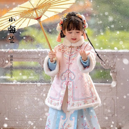 Children’s New Chinese Style Hanfu | Winter Ming Dynasty Outfit for New Year