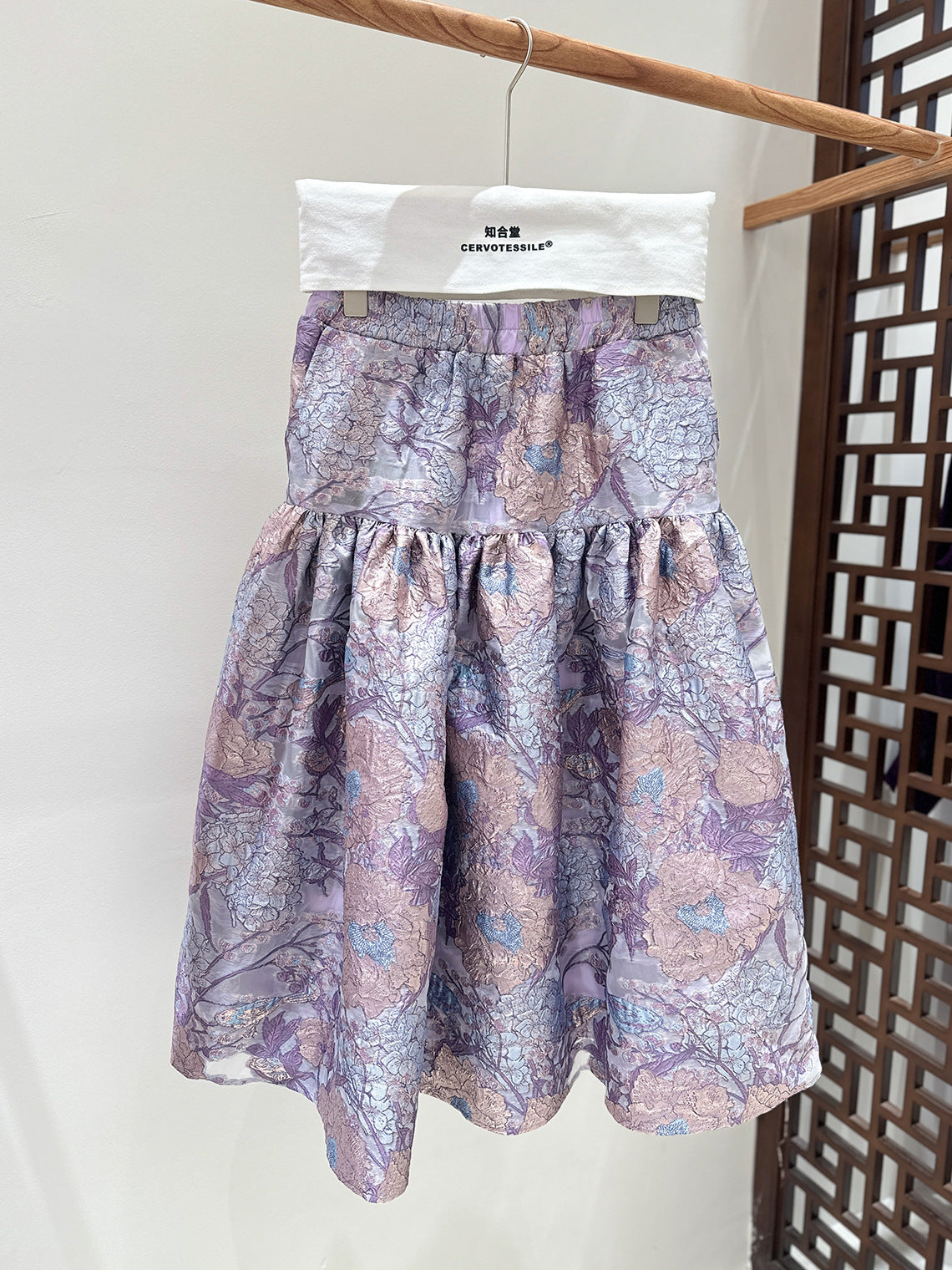 Early Spring Retro Jacquard Embroidered Vest & Skirt Set