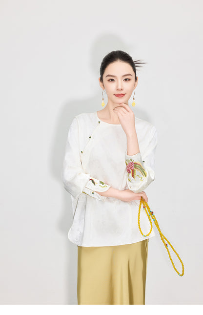 Stylish Embroidered Design Shirt for Women