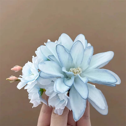 Floral Hair Clip New Chinese Style Beach Holiday Updo Hair Accessory