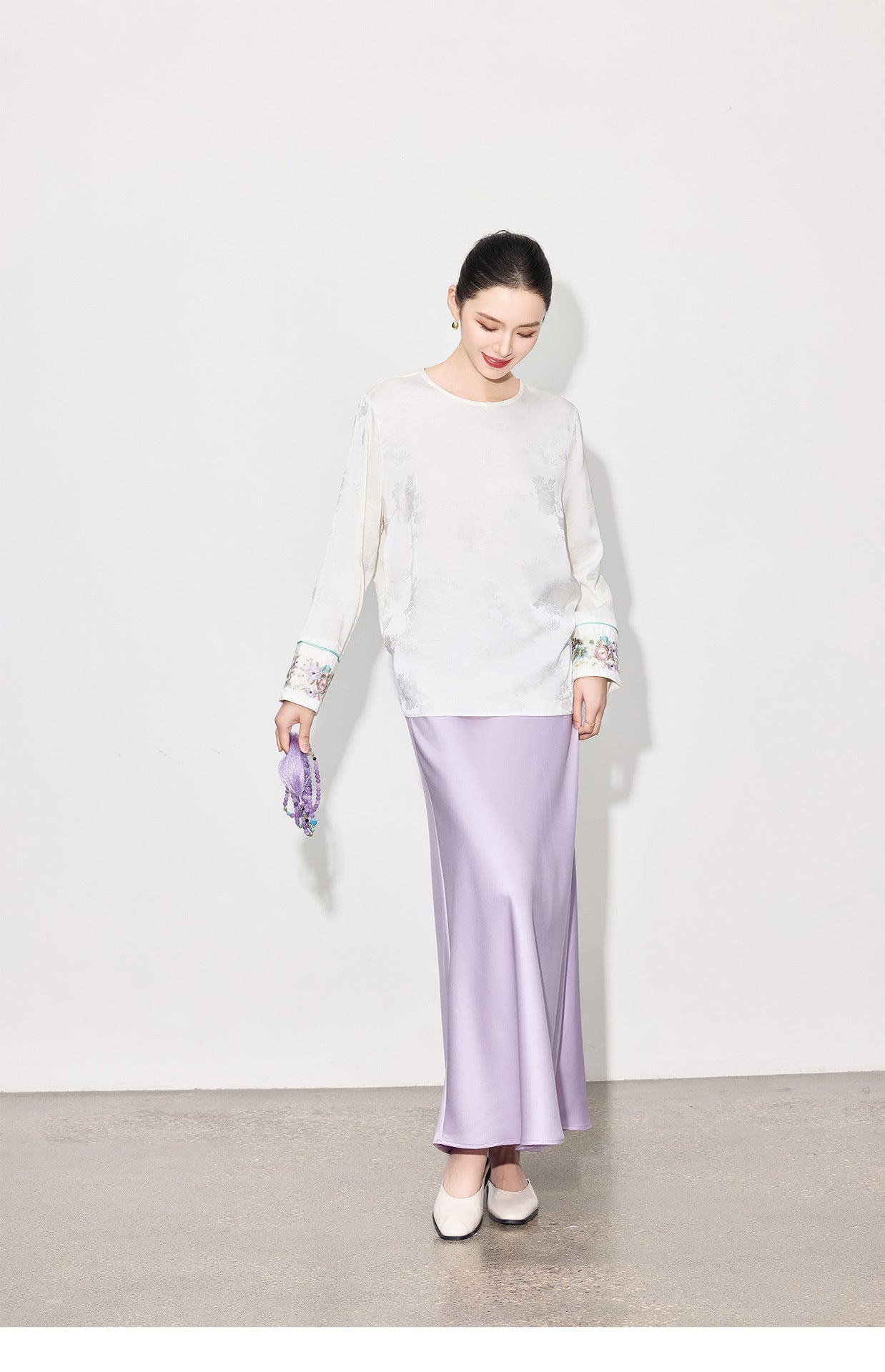 Elegant Smooth Satin Mermaid Long Skirt