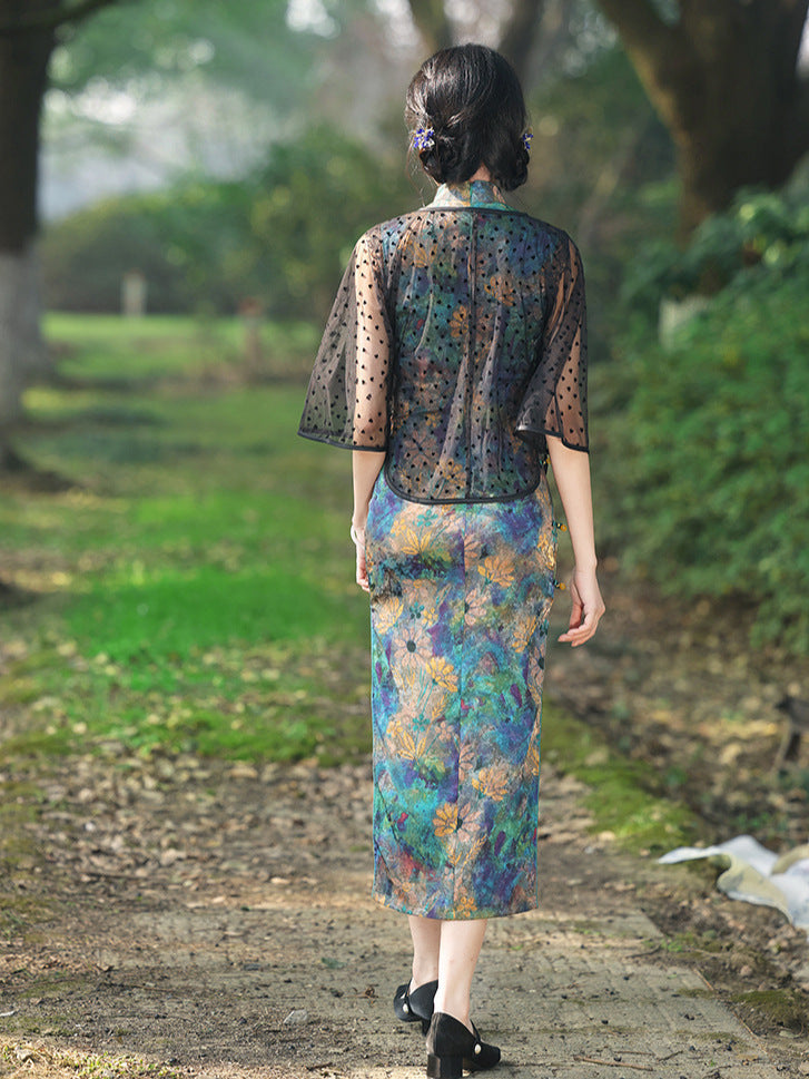 Elegant Sleeveless Cheongsam – Youth Retro High-End Dress