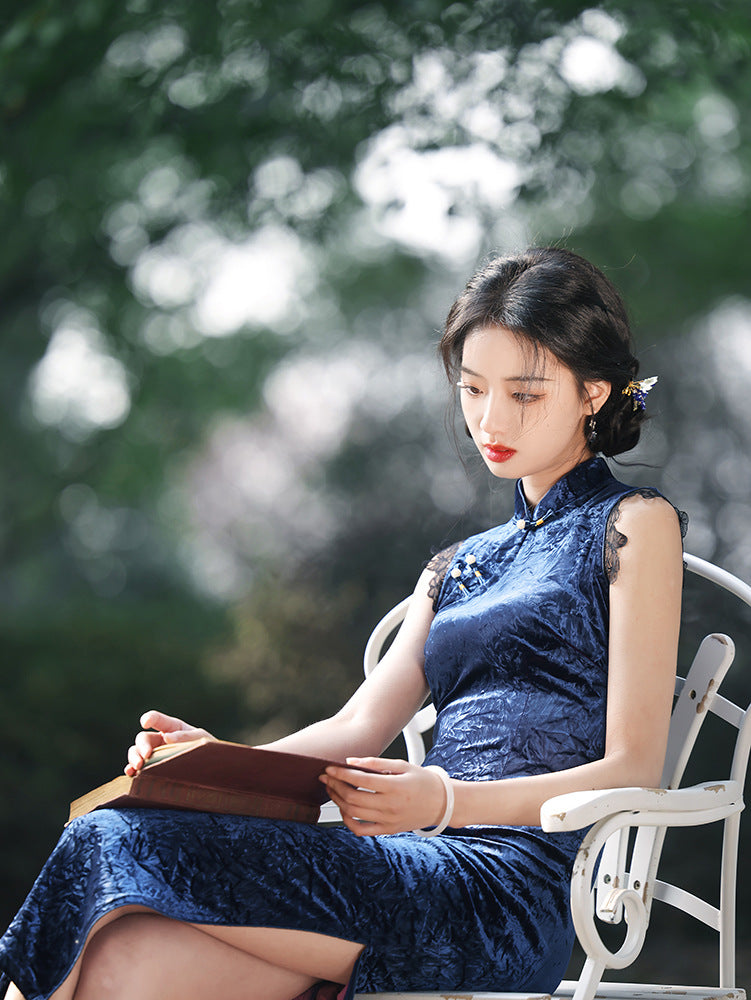 Improved Slim Fit Qipao – Elegant Daily Wear Dress