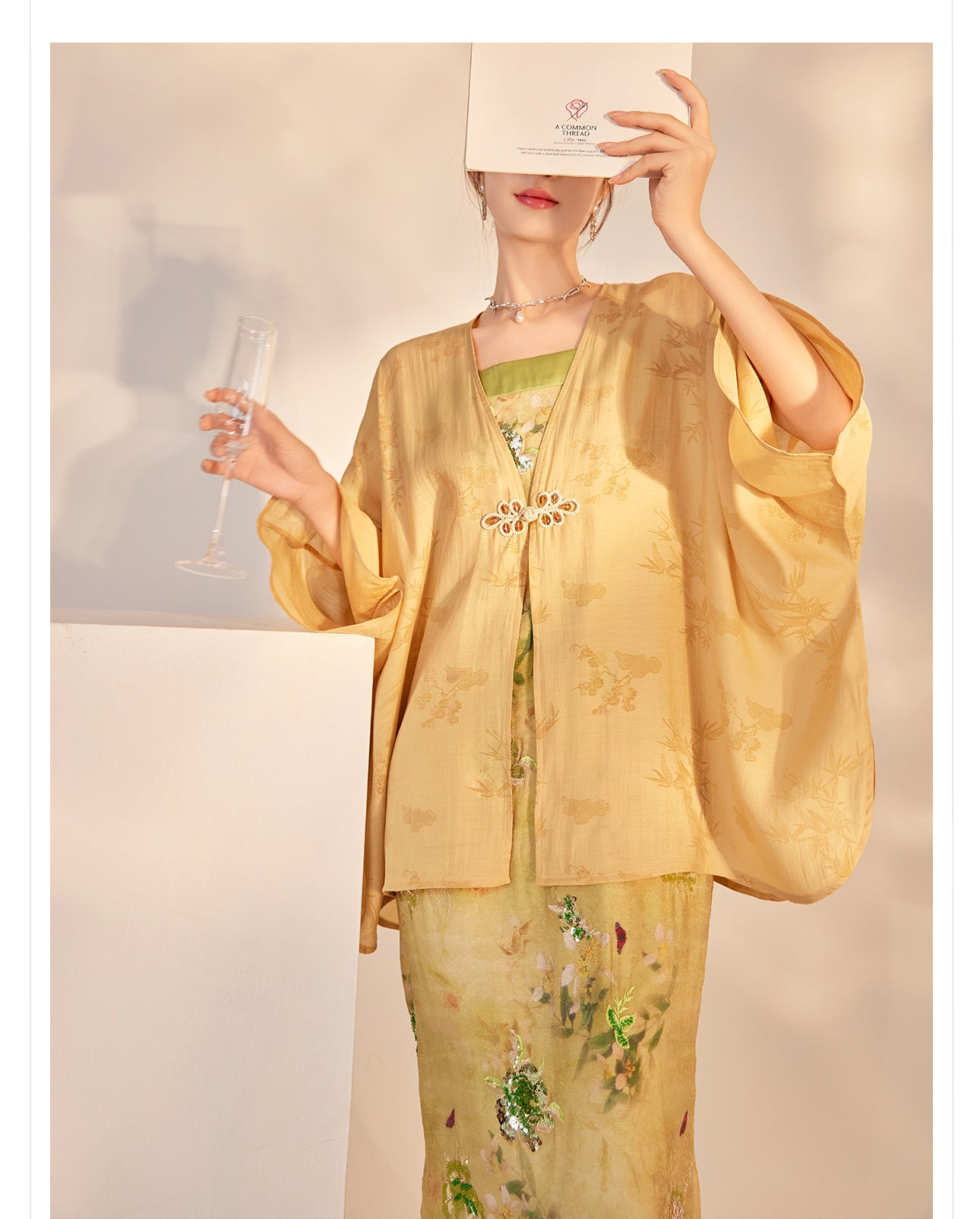 Elegant New Chinese Style High-End Women's Long Sleeve Loose Coat