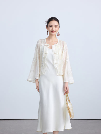 Elegant Sheer Embroidered Top