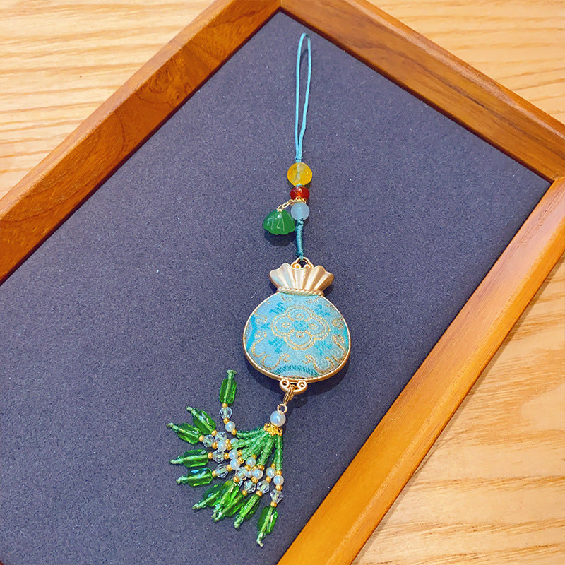 Song Brocade Tassel Pendant Intangible Heritage Car Hanging Charm