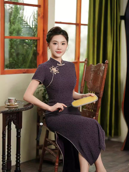 Improved Summer Qipao – Elegant Fresh Daily Wear Dress